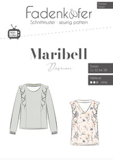 Papierschnittmuster Bluse Maribell Damen Fadenkäfer